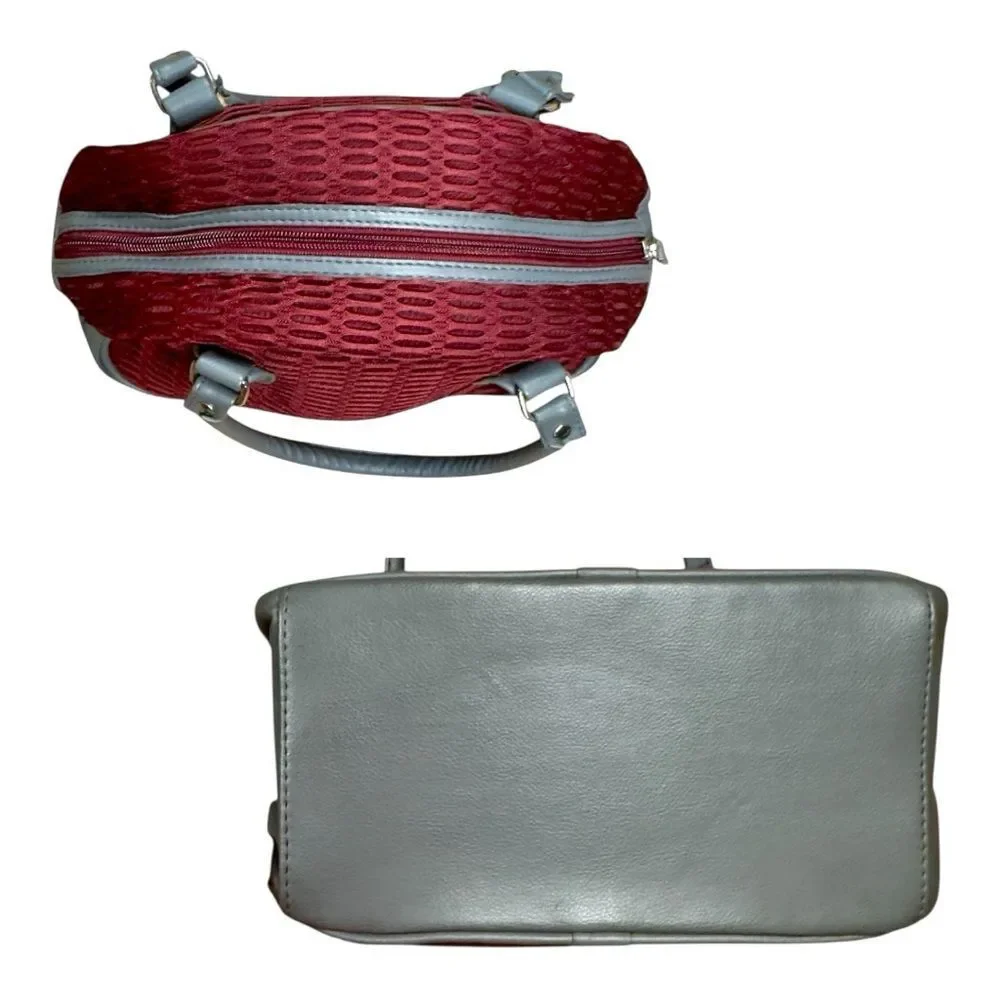 Alan Stuart Burgundy Virginia Tech Mesh Satchel